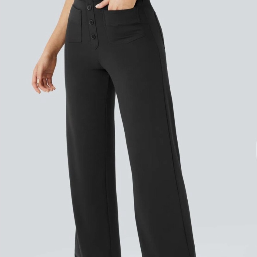 HALARA Black Wide-Leg Women's Pants